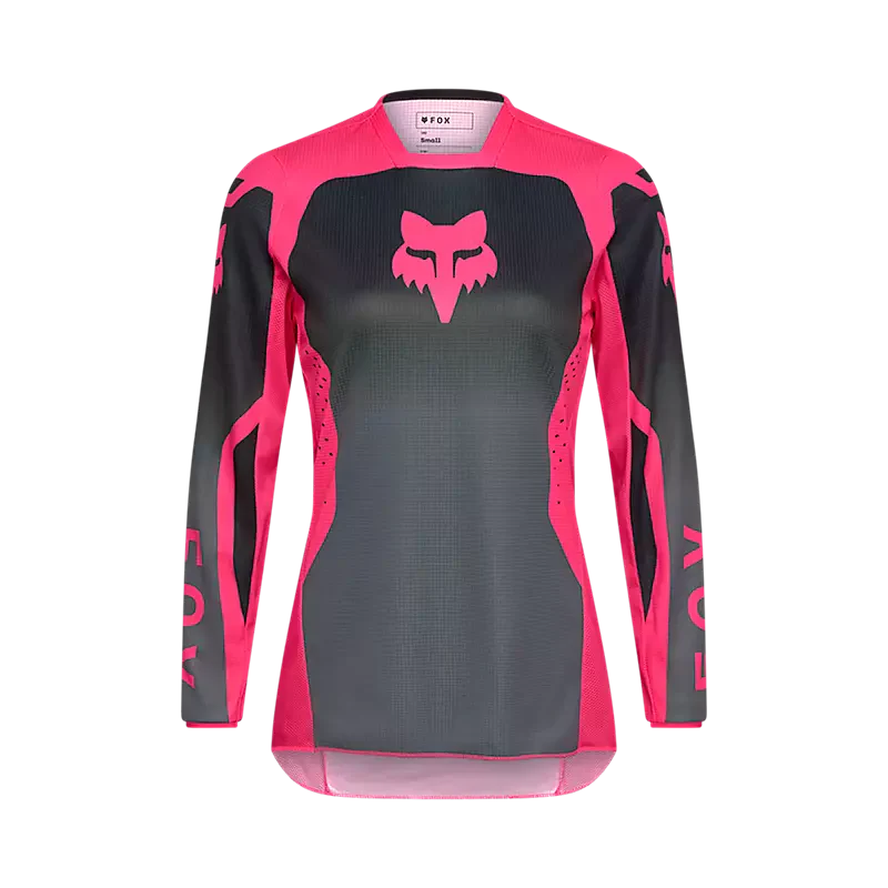 Polera Moto Mujer 180 Shield Negro/Rosado Fox