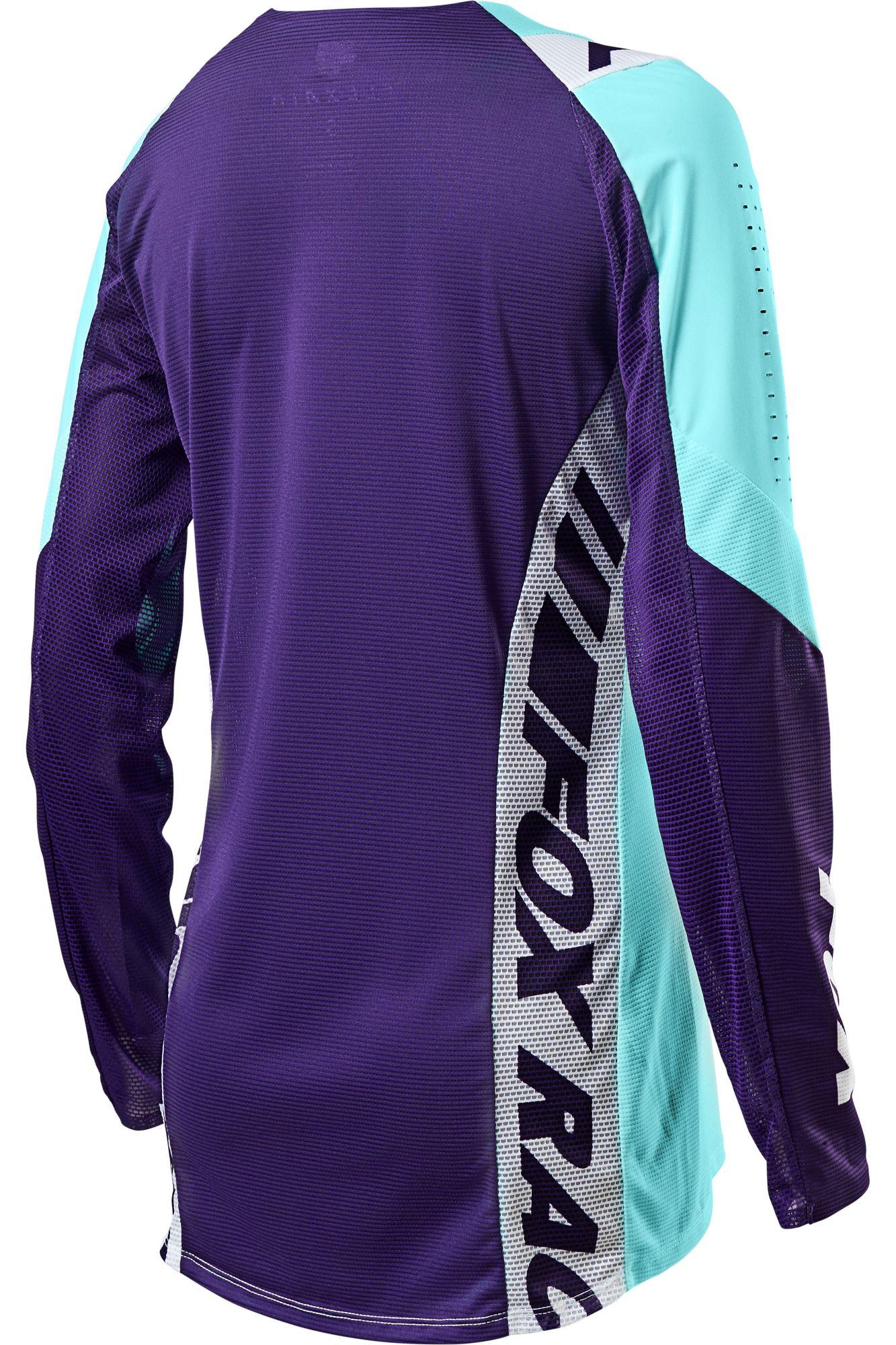 Polera Moto Mujer Flexair Mach One Celeste Fox Racing - Image 3