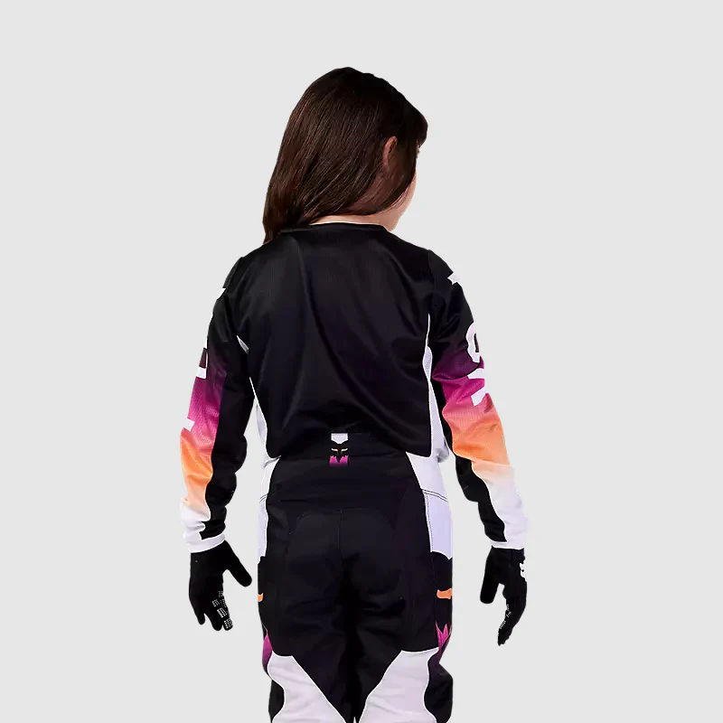 Polera Moto Niña 180 Flora Negro/Rosado Fox - Image 3