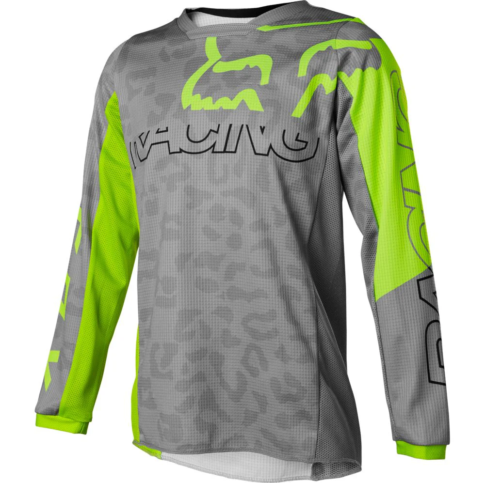 Polera Moto Niña 180 Skew Gris Fox Racing - Image 2