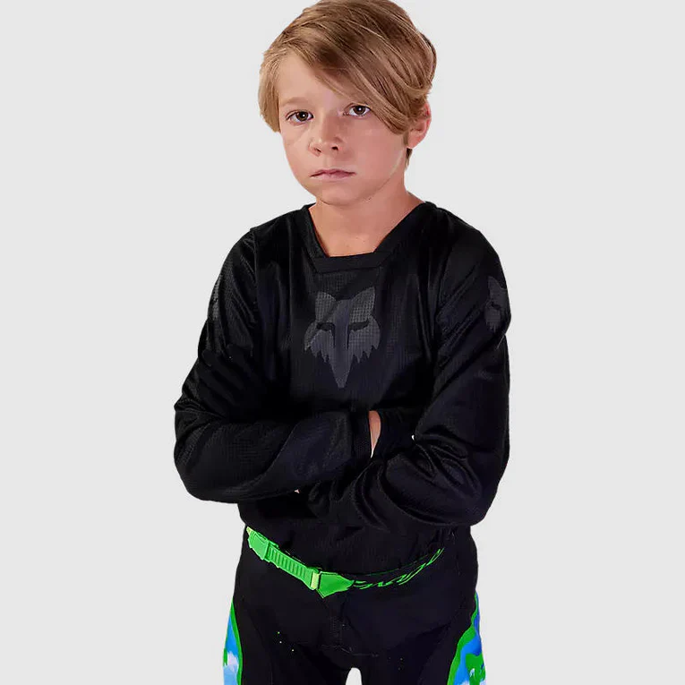 Polera Moto Niño 180 Blackout Negro - Image 3