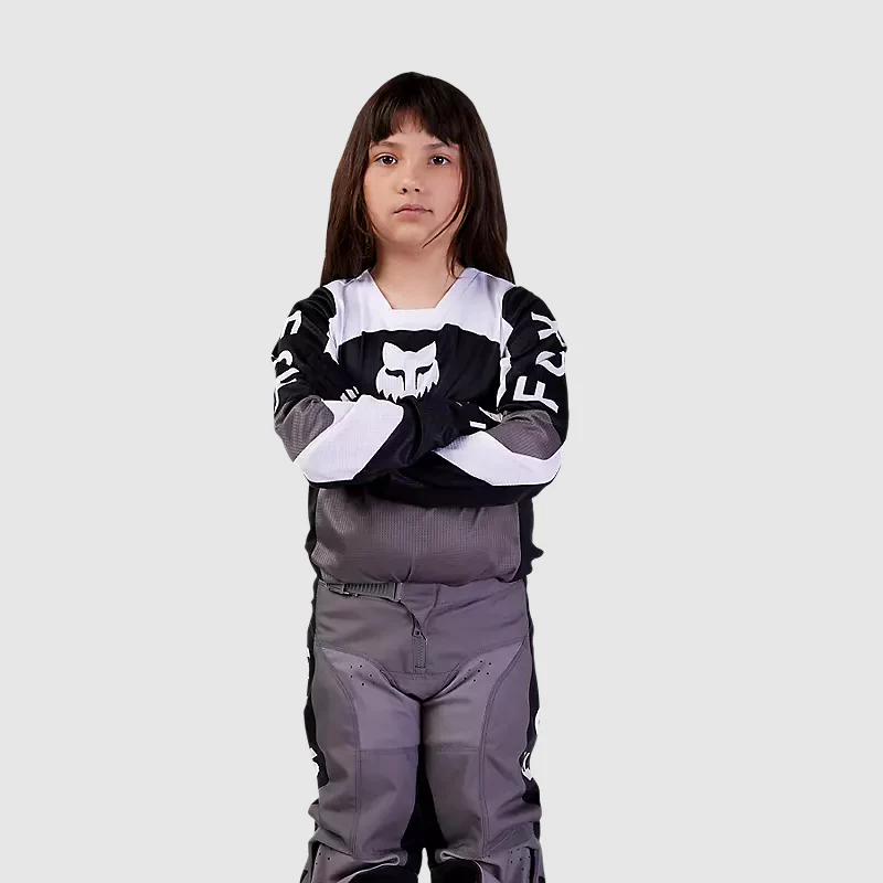 Polera Moto Niño 180 Nitro Negro/Gris Fox - Image 4