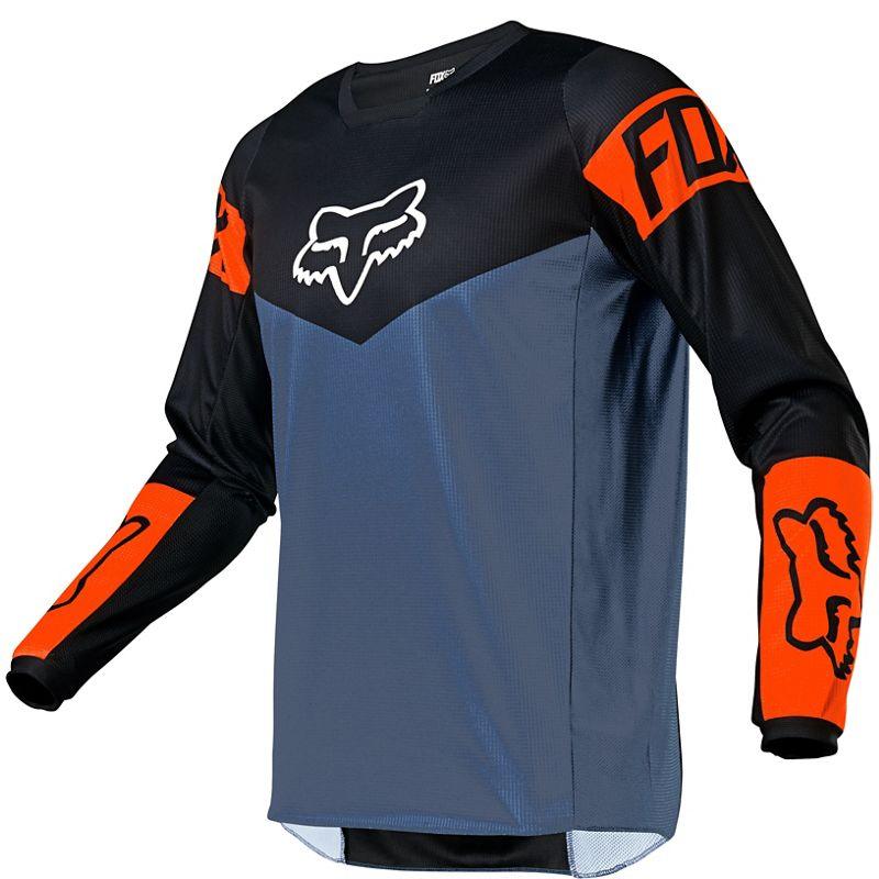 Polera Moto Niño 180 Revn Azul Fox Racing