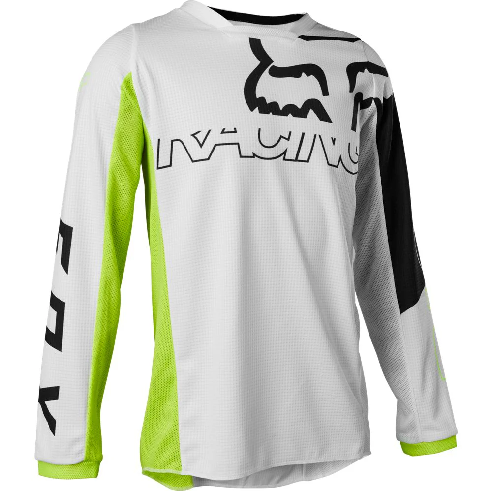 Polera Moto Niño 180 Skew Amarillo Fox Racing - Image 4