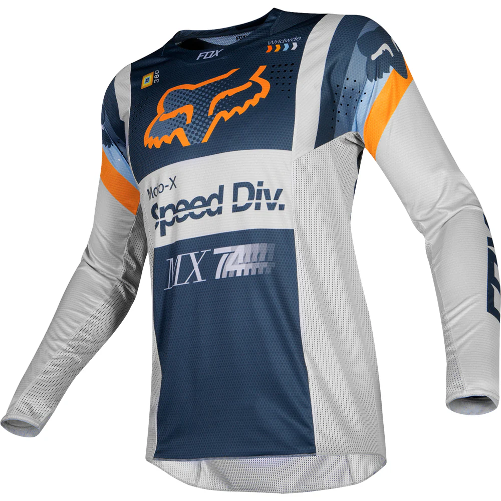Polera Moto Niño 360 Murc Gris Fox Racing