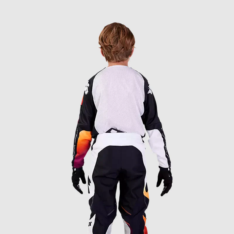 Polera Moto Niño 360 Streak Blanco Fox - Image 3