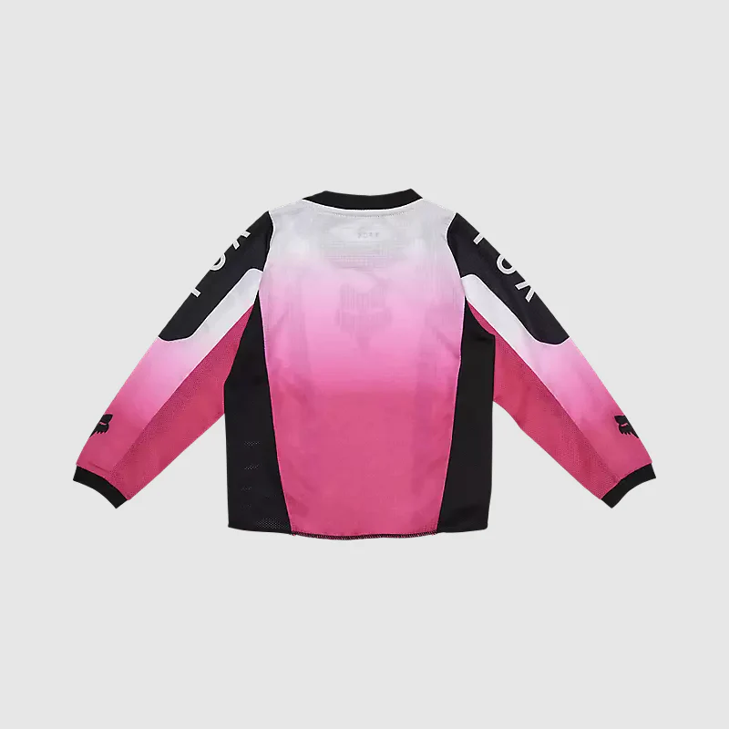 Polera Moto Niño Manga Larga Negro/Rosado Fox - Image 3