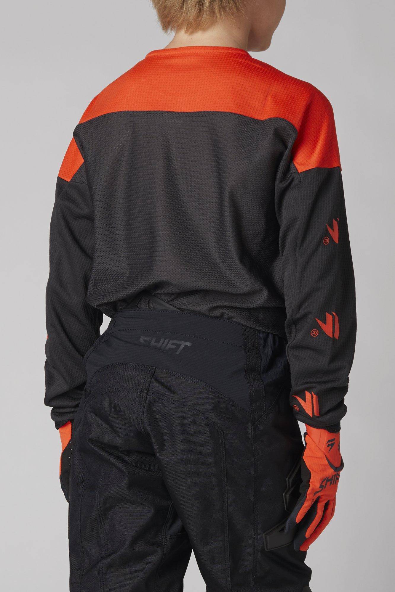 Polera Moto Niño Whit3 Label Flame Naranjo Shift - Image 6