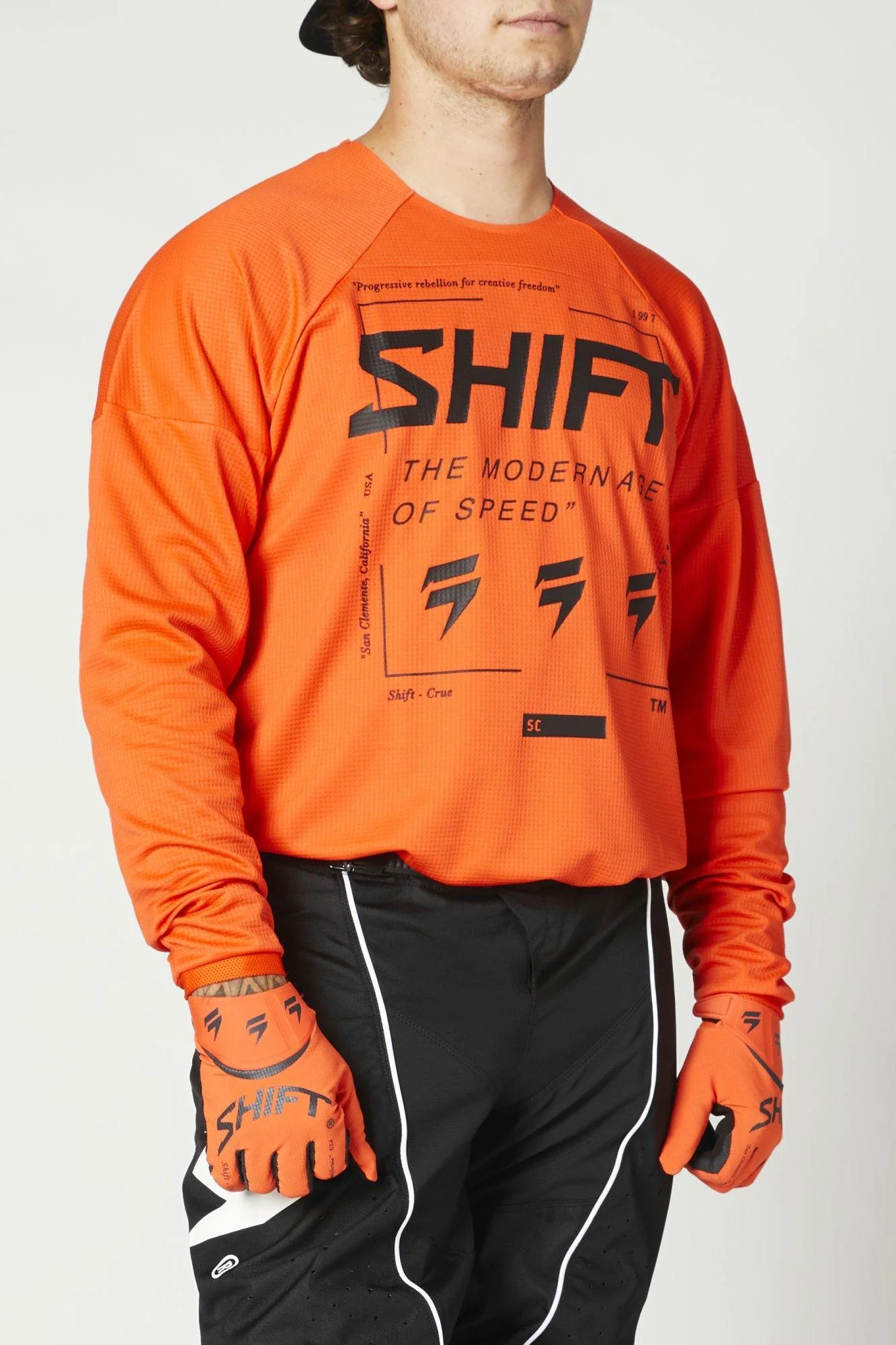 Polera Moto Whit3 Label Bliss Naranjo Shift - Image 4
