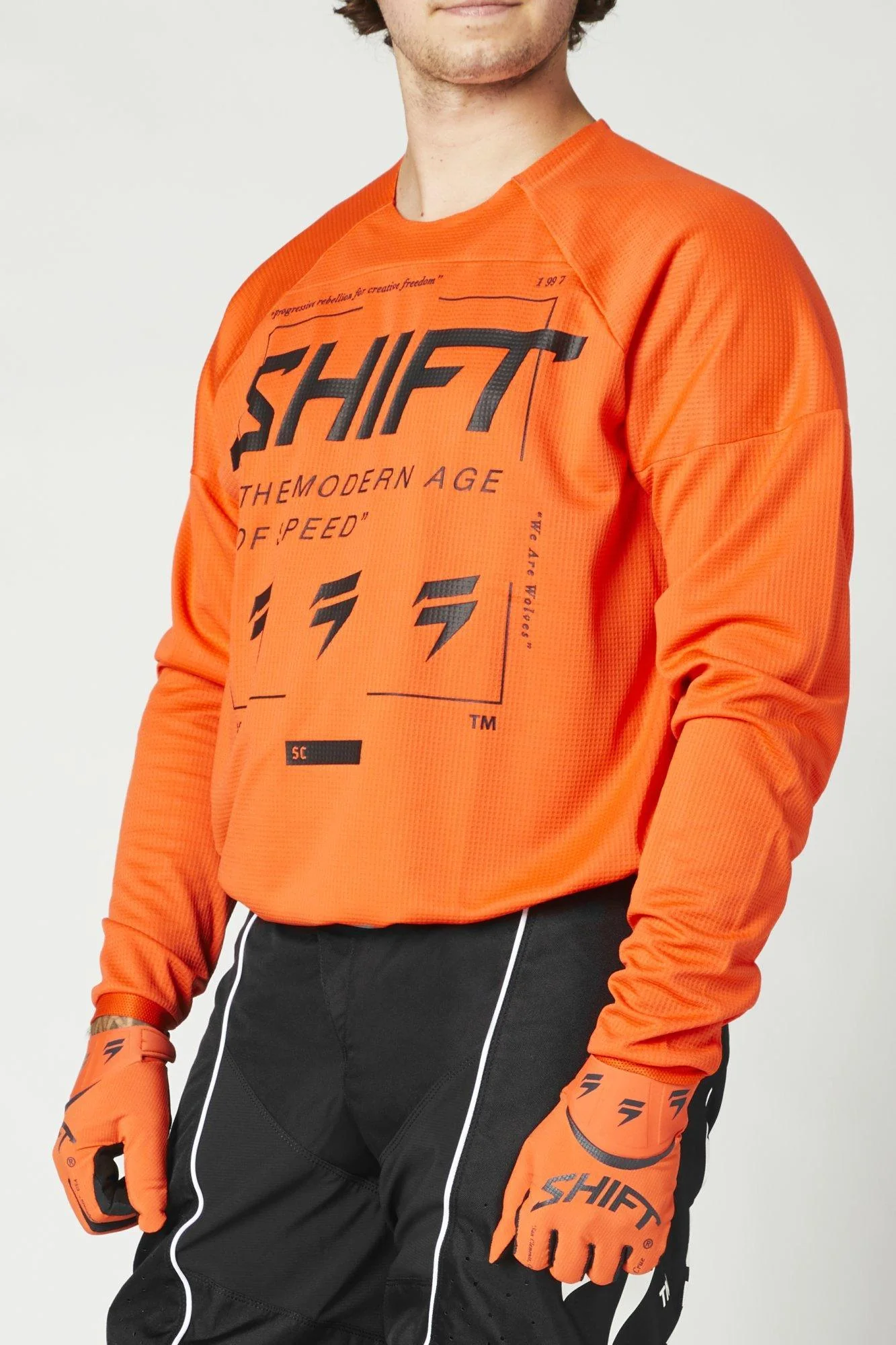 Polera Moto Whit3 Label Bliss Naranjo Shift - Image 5