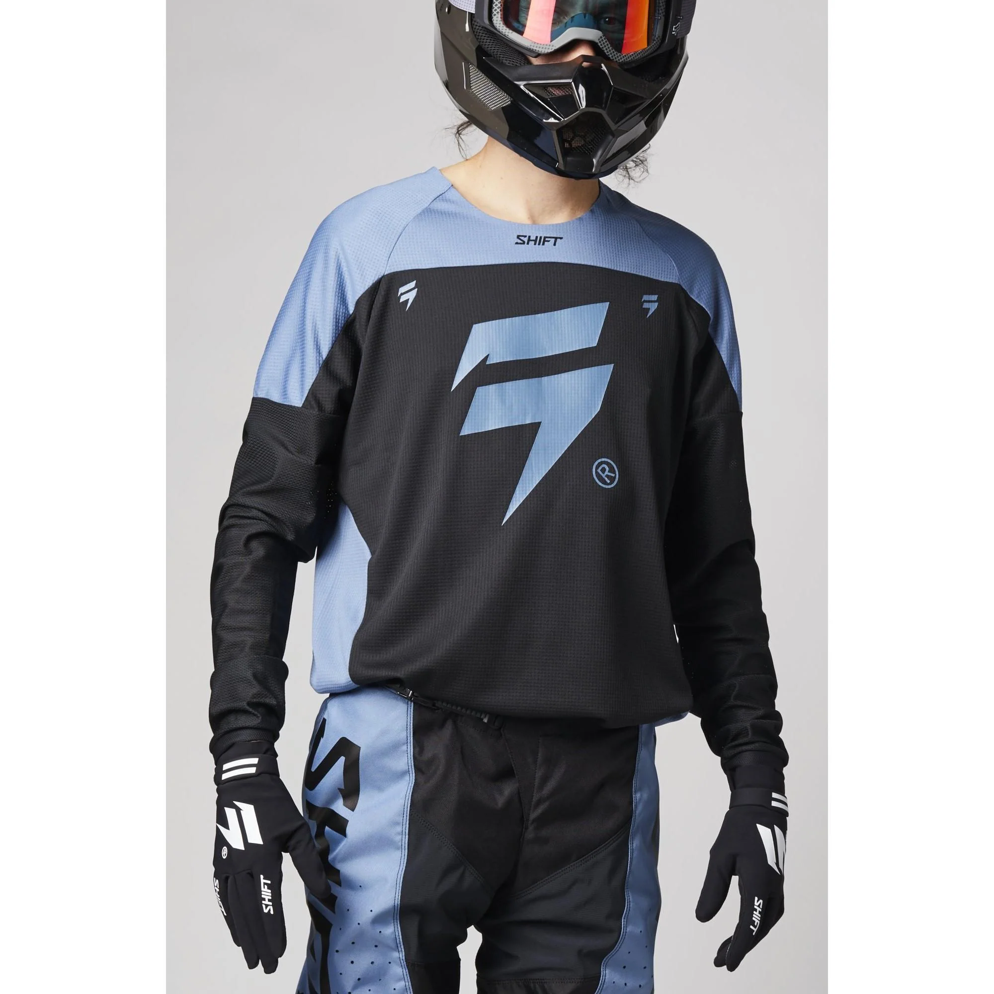 Polera Moto Whit3 Label Trac Grafito Shift