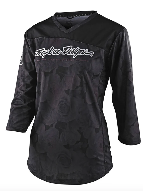 Polera Mujer Mischief Floral Black Troy Lee