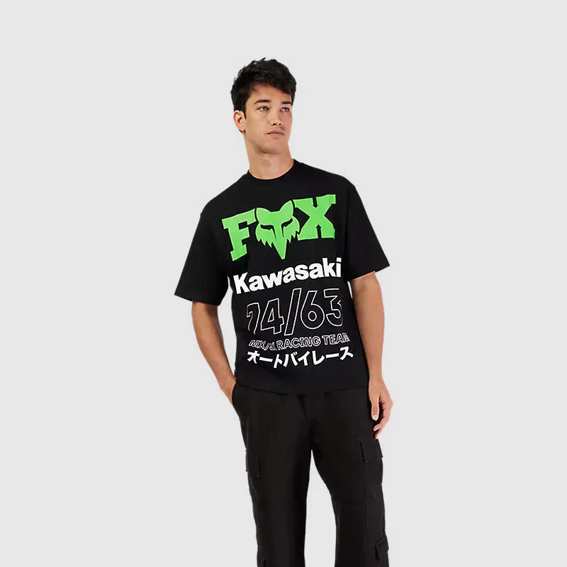 Polera Oversize Lifestyle Fox Kawasaki Negro - Image 3