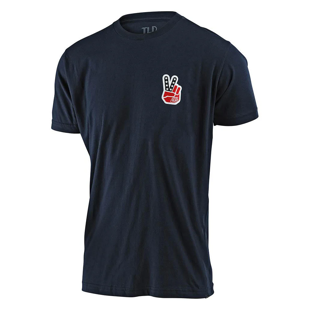 Polera Peace Out Azul Marino Troy Lee Designs