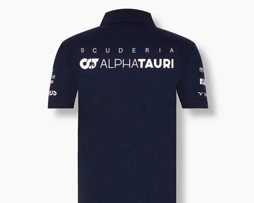 Polera pique con cierre F1 Scuderia Alpha Tauri Navy | F1 Apparel - Image 3