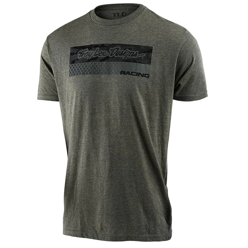 Polera Racing Block Fade Gris Troy Lee Designs