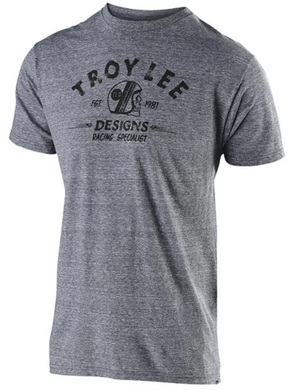 Polera Racing Specialist Vintage Gray Snow Troy Lee