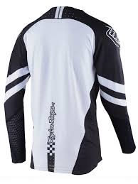 Polera Se Ultra Factory Black White Troy Lee Designs - Image 2