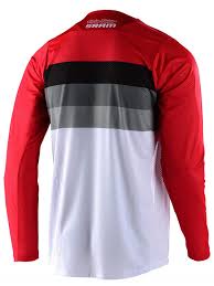 Polera Skyline Air Ls Continental Sram White / Red Troy Lee - Image 2