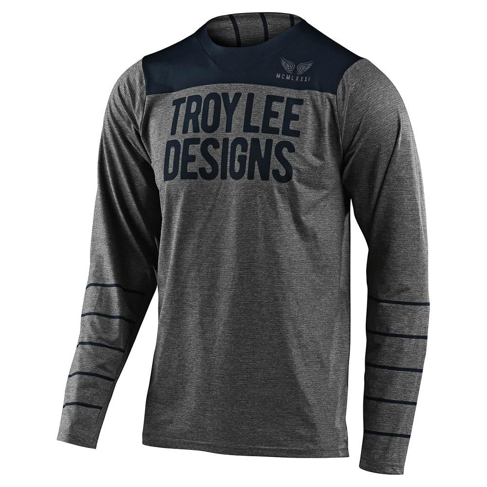 Polera Skyline Ls Pinstripe Heather / Gray Troy Lee Designs