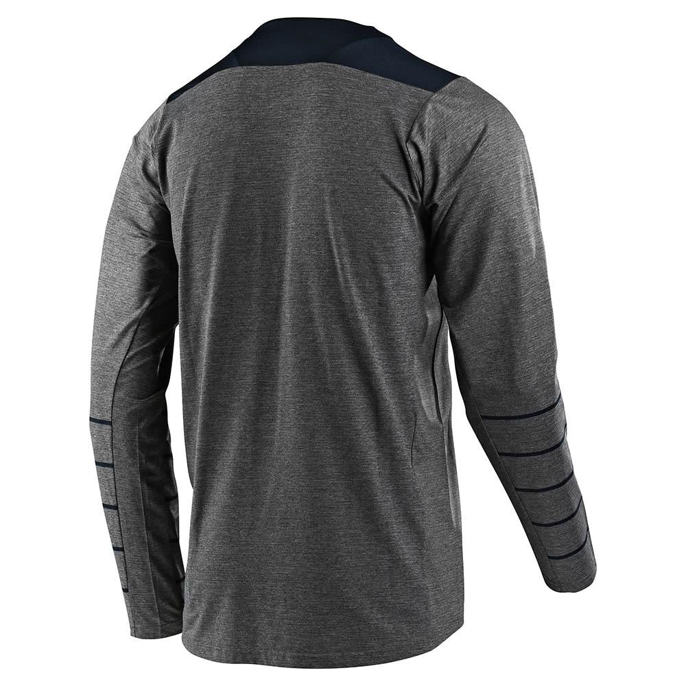 Polera Skyline Ls Pinstripe Heather / Gray Troy Lee Designs - Image 2