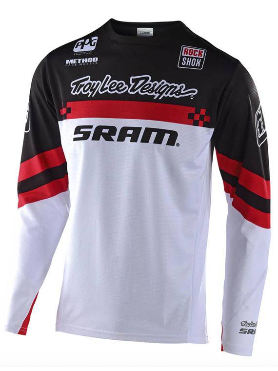 Polera Sprint Factory Sram Black / White Troy Lee