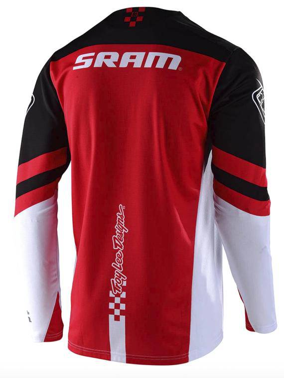 Polera Sprint Factory Sram Black / White Troy Lee - Image 2