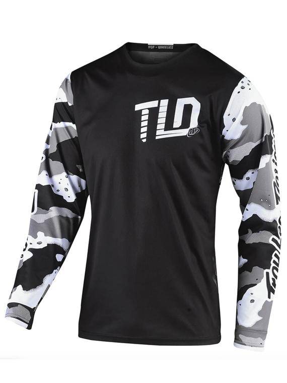 Polera Troy Lee Designs Gp Camo White / Black