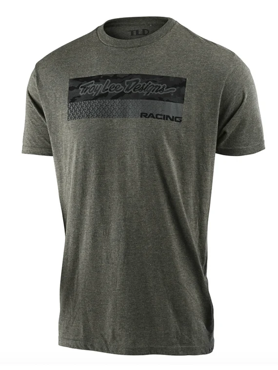 Polera Troy Lee Designs Racing Block Fade Sage Black Heather