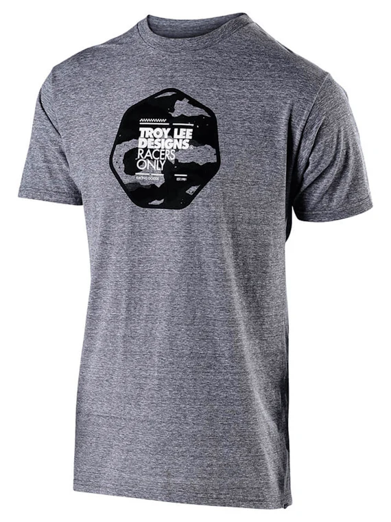 Polera Troy Lee Race Camo Vintage Gray Snow