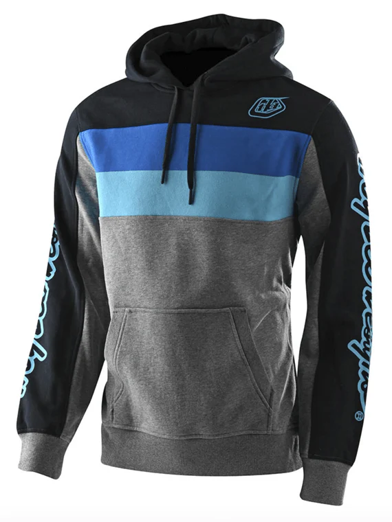 Poleron Block Signature Po Gray Heather / Blue Troy Lee
