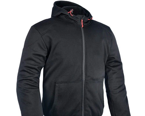 Polerón con protecciones para moto modelo Super Hoodie 2.0 Black | Oxford Products - Image 2