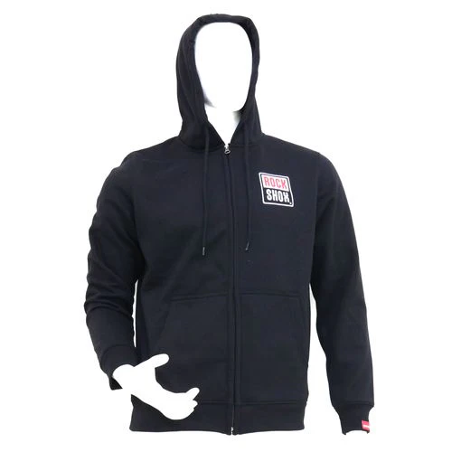 Poleron Full Zip Hood ROCK SHOX Full Pill Negro XL