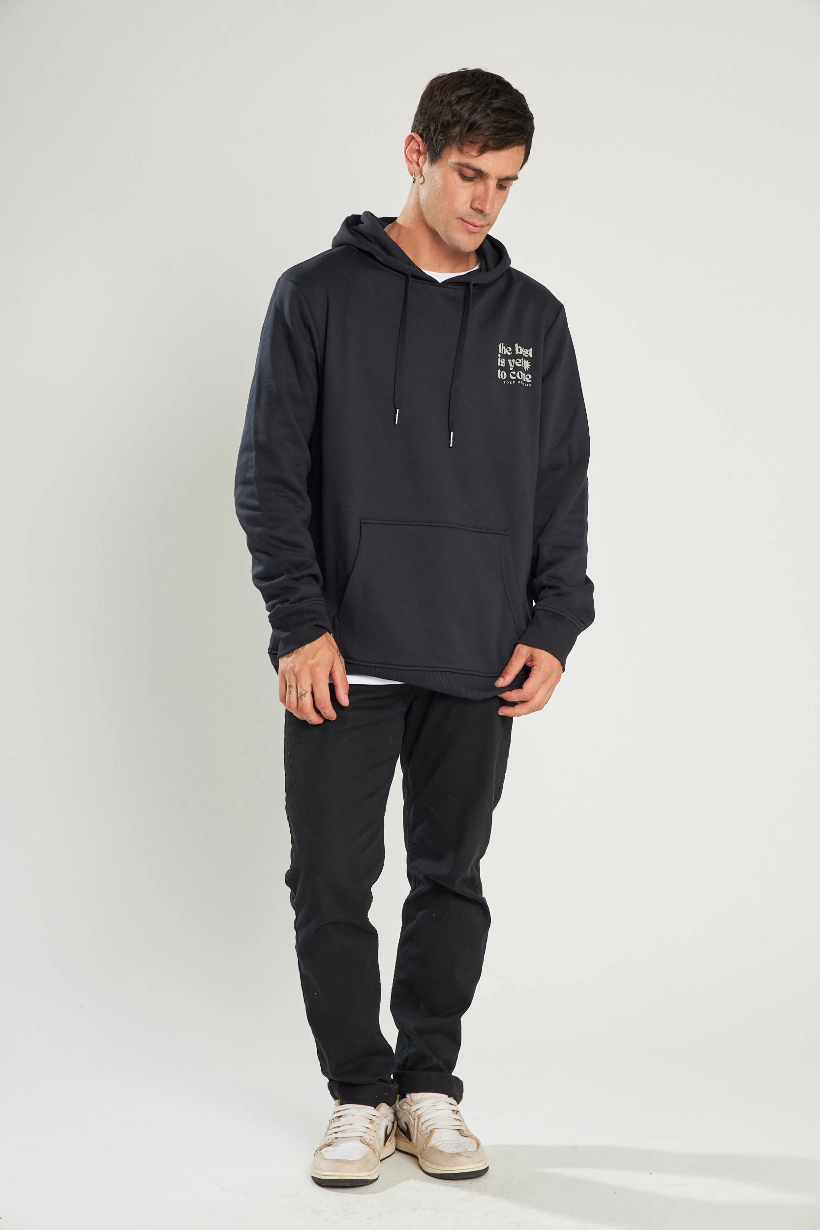 Poleron Hoodie Hombre The Best Negro - Image 4