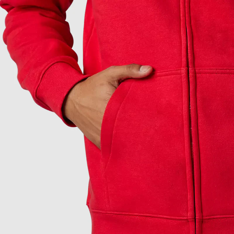 Poleron Lifestyle Absolute Zip Rojo Fox - Image 5