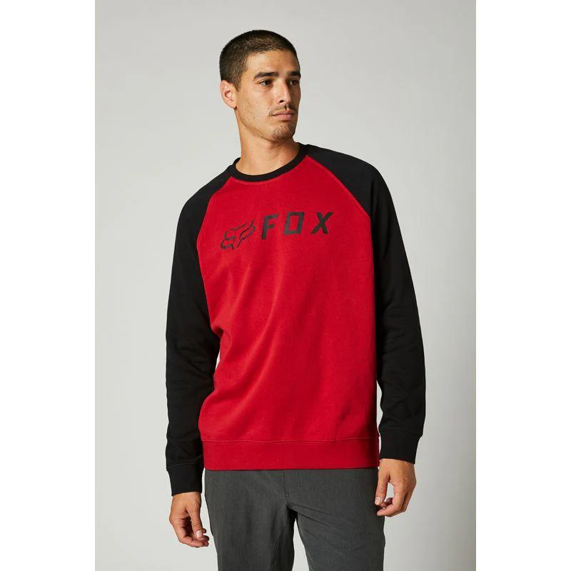 Poleron Lifestyle Apex Negro/Rojo Fox Racing