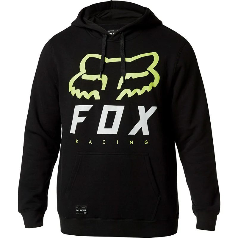Polerón Lifestyle Canguro Heritage Forger Negro/Gris Fox Racing