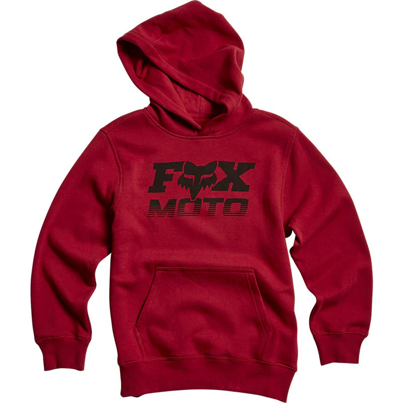 Polerón Lifestyle Canguro Niño Charger Rojo Fox Racing