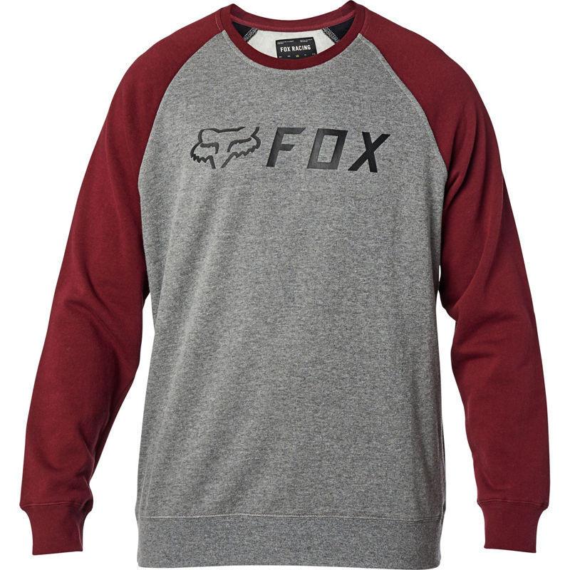 Polerón Lifestyle Cerrado Apex Gris/Rojo Fox Racing