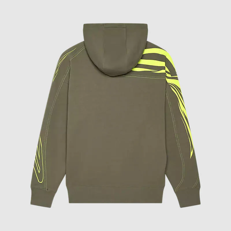 Poleron Lifestyle con Capucha Oversize Elevated Future Verde Fox - Image 2