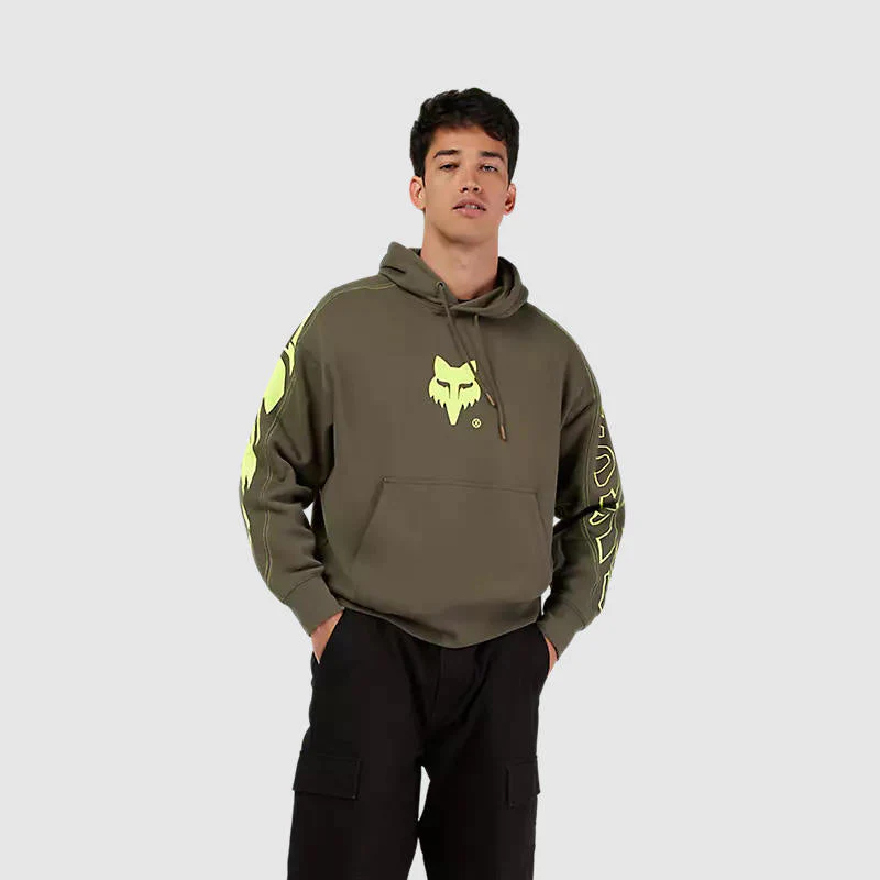 Poleron Lifestyle con Capucha Oversize Elevated Future Verde Fox - Image 3