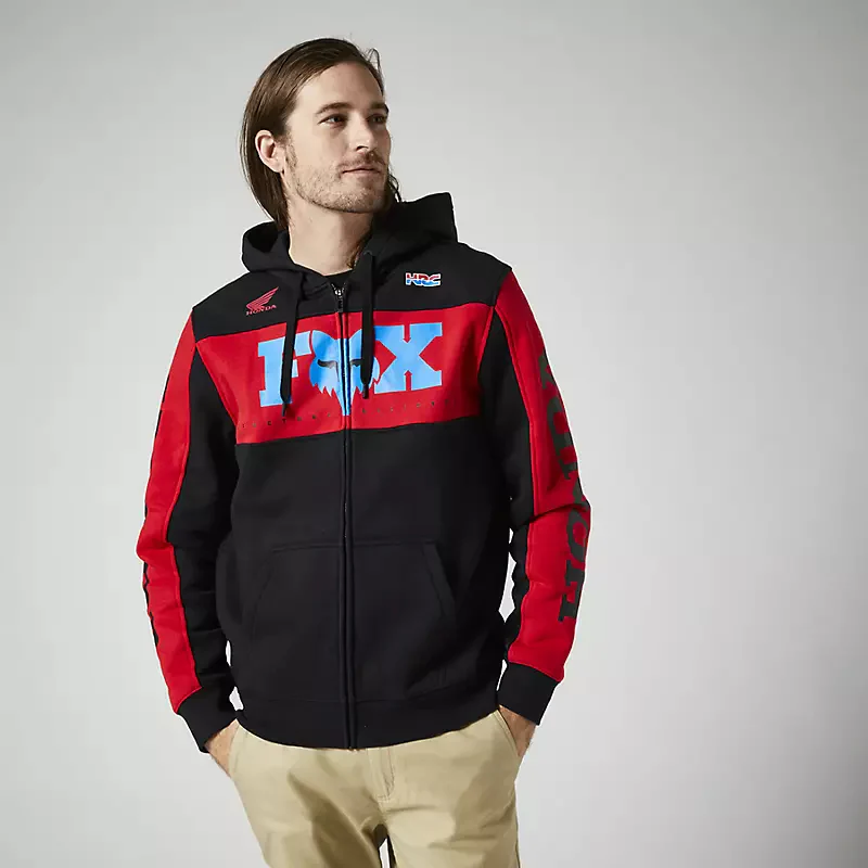 Poleron Lifestyle Fox Racing Honda Negro Fox Racing
