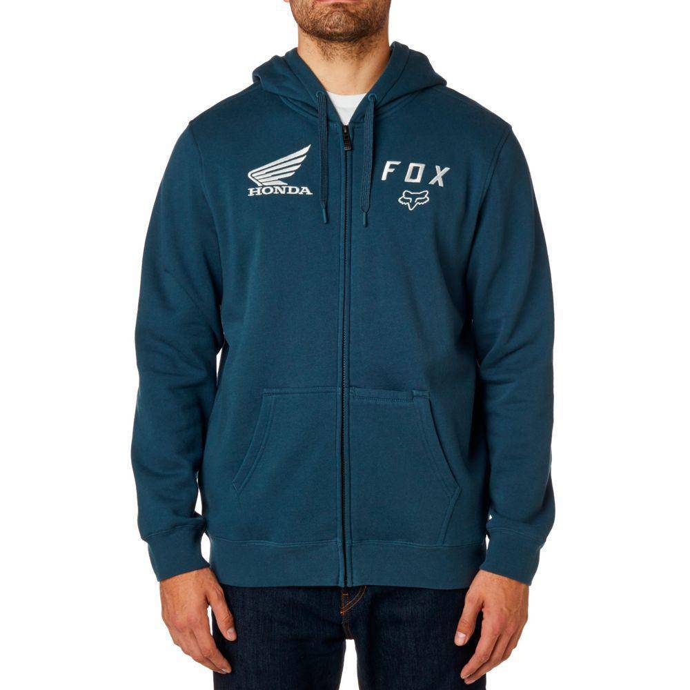 Poleron Lifestyle Fox Racing Honda Zip Azul Fox Racing