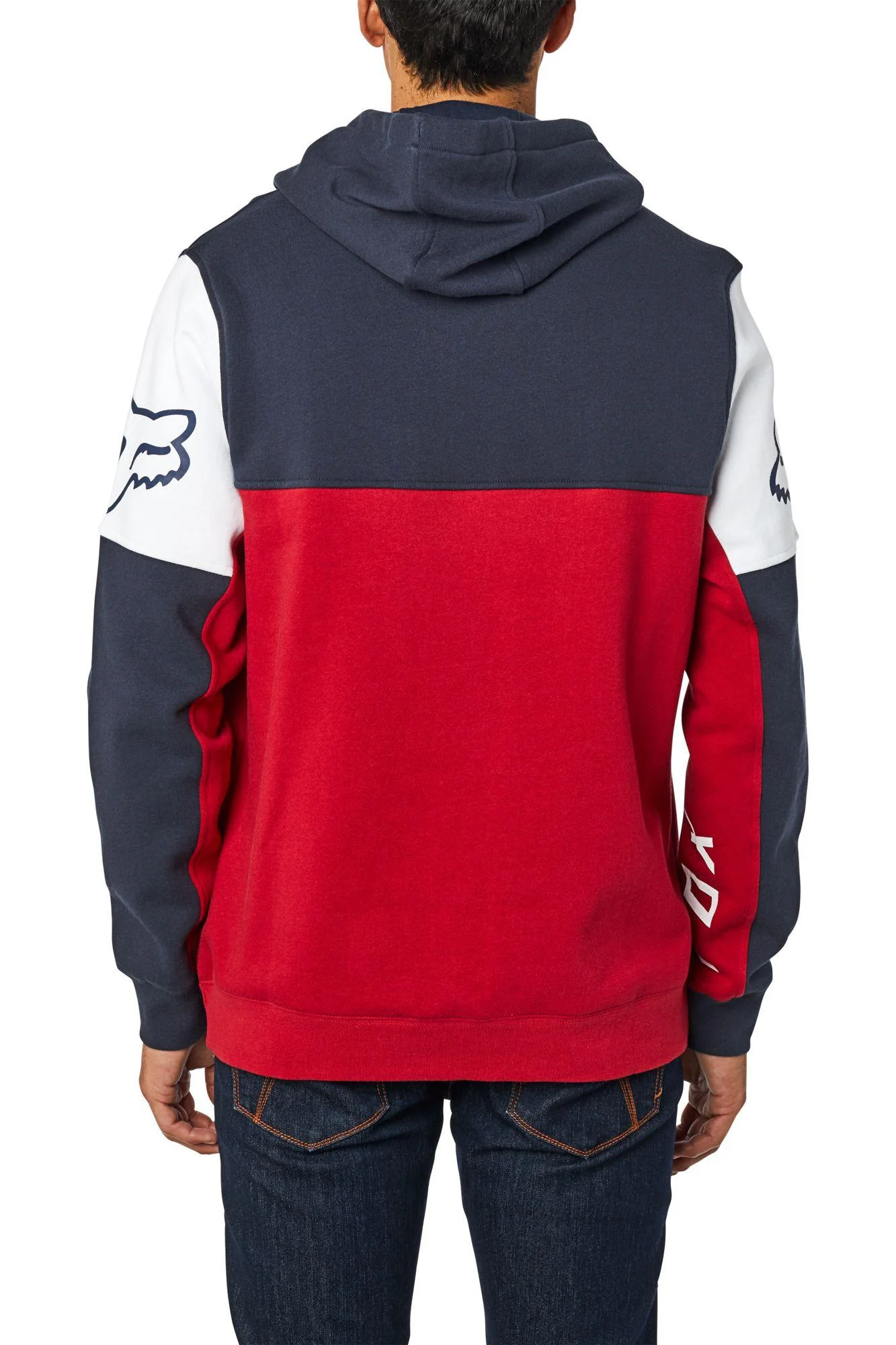 Poleron Lifestyle Honda Azul/Rojo Fox Racing - Image 2