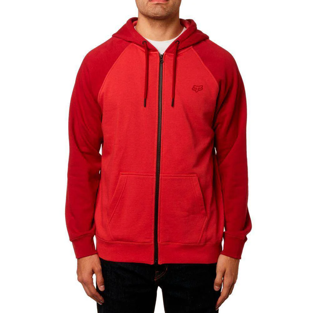 Poleron Lifestyle Legacy Zip Rojo Fox Racing.