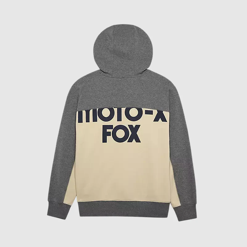 Poleron Lifestyle Moto-X Oversized Gris Fox - Image 2