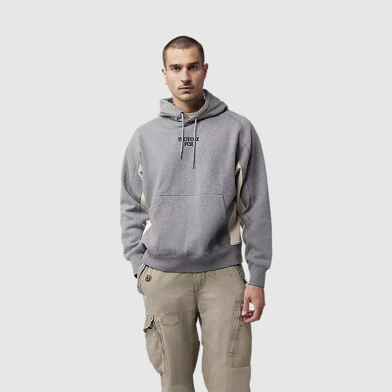 Poleron Lifestyle Moto-X Oversized Gris Fox - Image 3