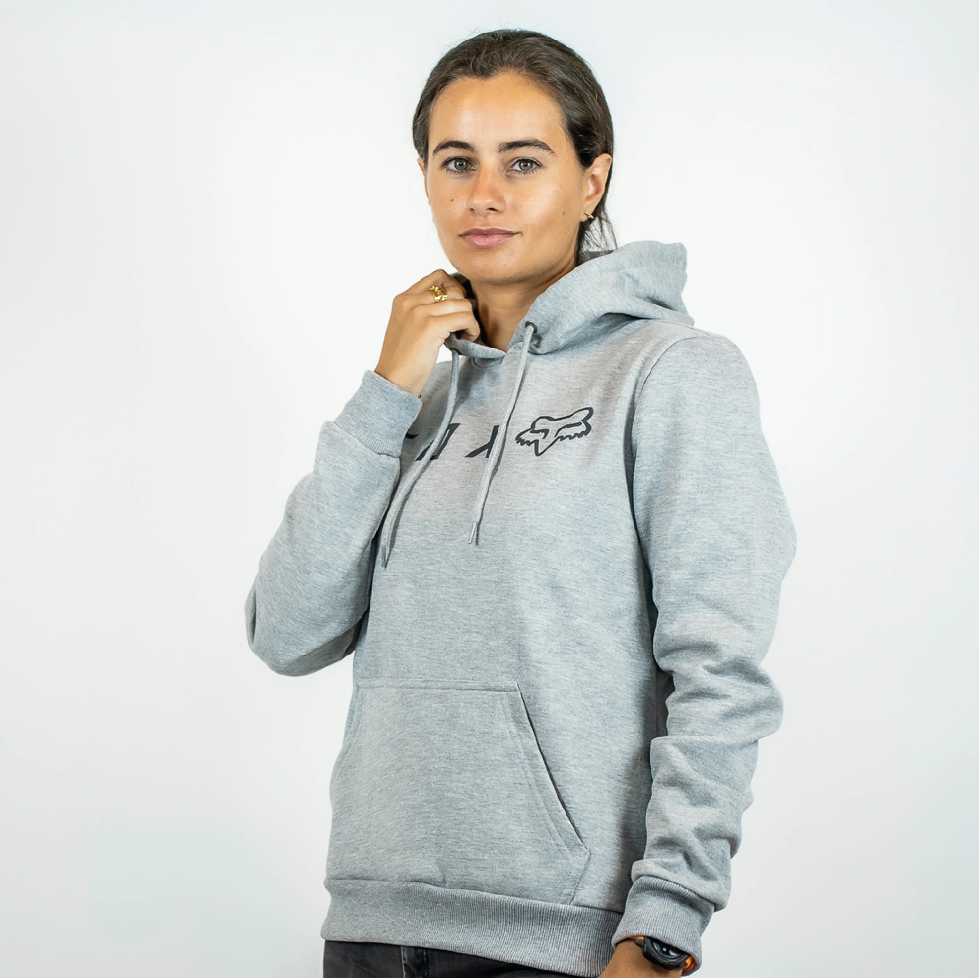 Poleron Lifestyle Mujer Absolute Po Gris Fox - Image 2