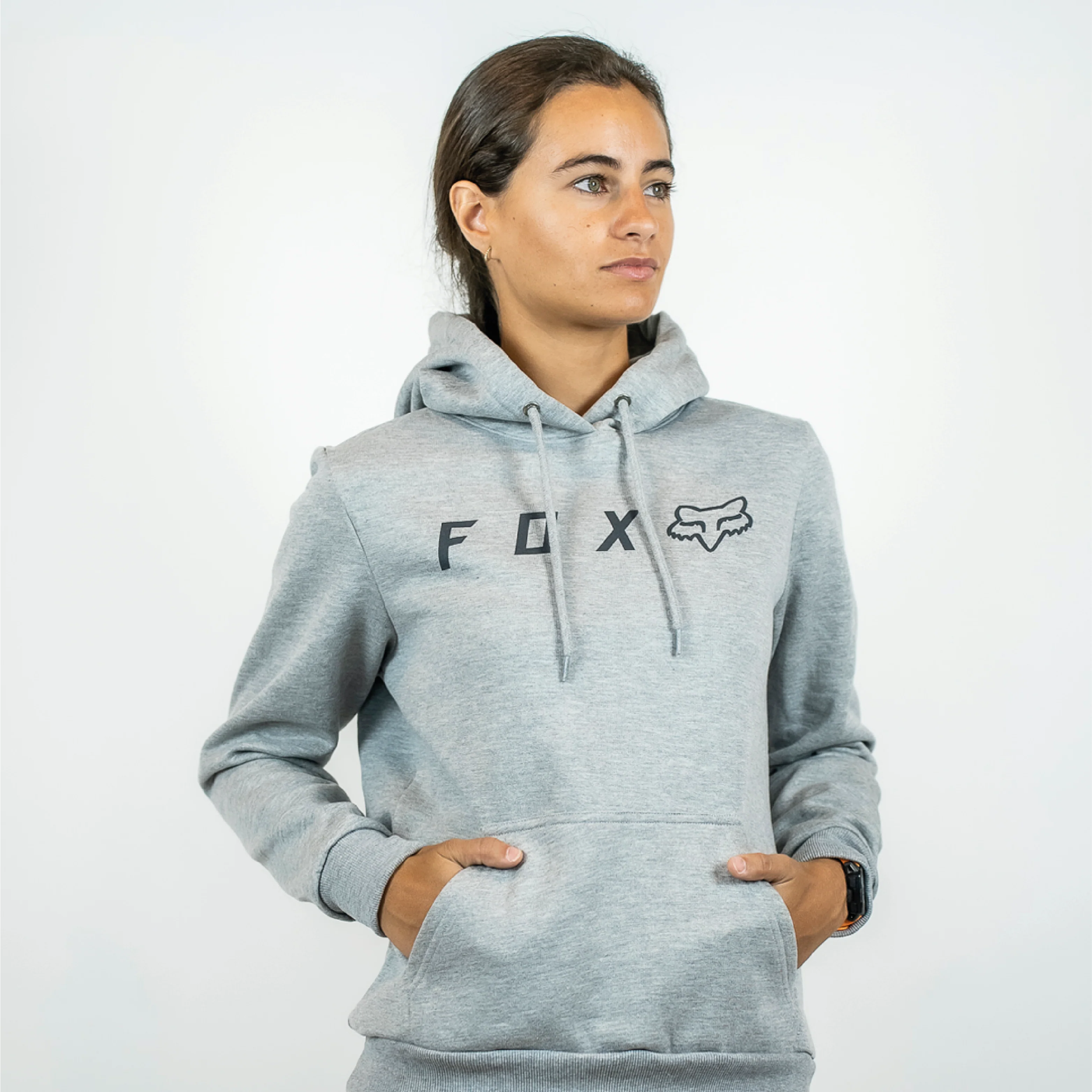 Poleron Lifestyle Mujer Absolute Po Gris Fox - Image 3