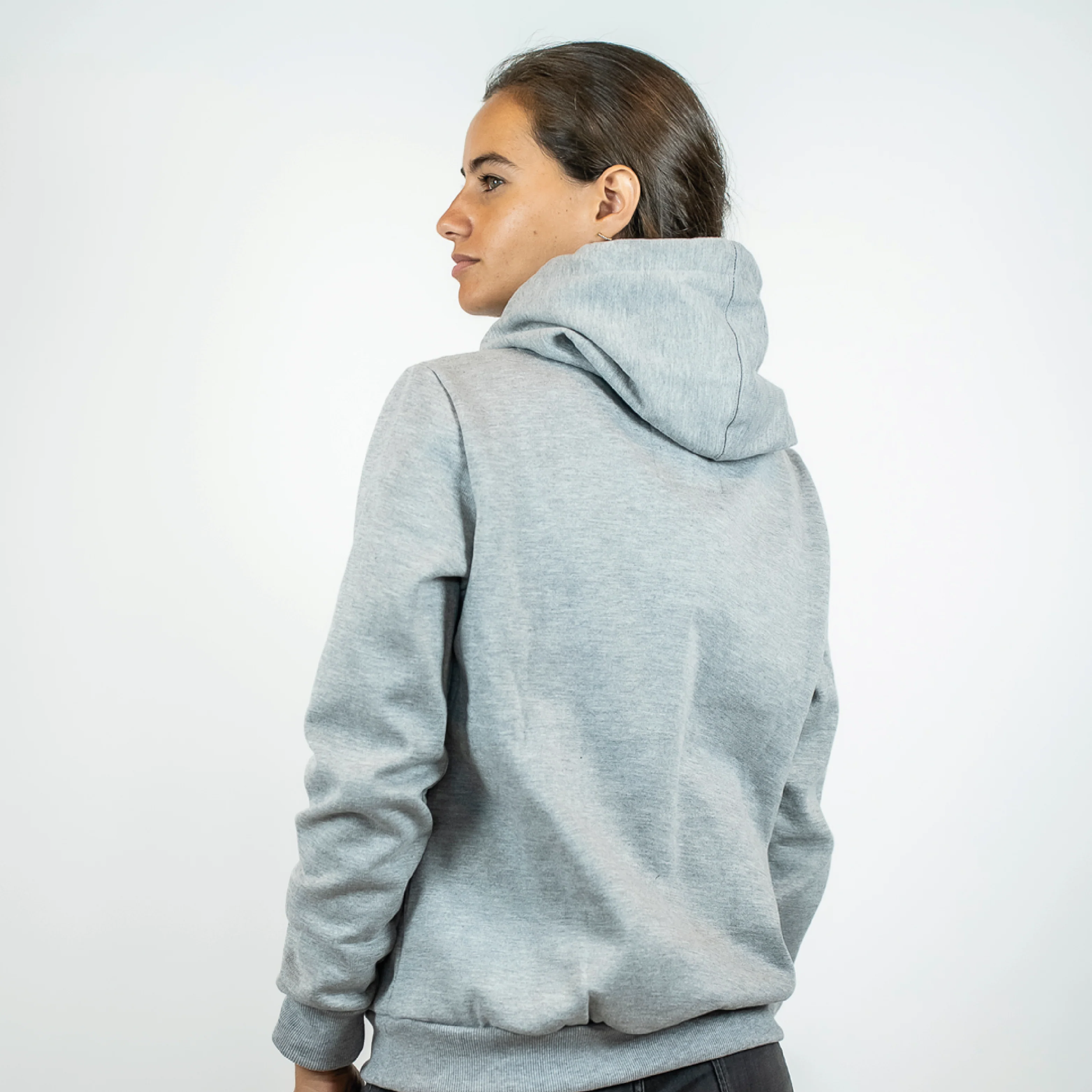 Poleron Lifestyle Mujer Absolute Po Gris Fox - Image 4